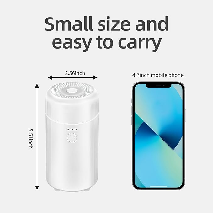 100ML Car Diffuser Humidifier, Cool Mist Air Essential Oil Diffuser with 7-LED Color Changing, Suitable for Car - Image 5