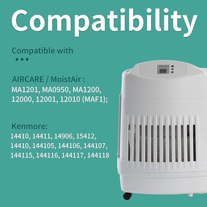 MAF1 Humidifier Filter Compatible with Aircare MA1201, MA0950, MA1200, Kenmore 14906,32-14906, 42-14906, Replace Aircare MA1201 Filter, Kenmore Humidifier Filters 14906, 2 Packs - Image 2