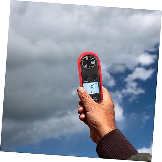 Cabilock Mini Digital Handheld Anemometer Air Flow Measurement Wind Air Velocity for Outdoor Use Environmental Monitoring Ventilation Systems - Image 6