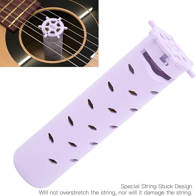 Drfeify Guitar Sound Hole Humidifier, Sponge Based Moisturizer with Porous Design for Acoustic & Classical Instruments (purple humidifier) - Image 5