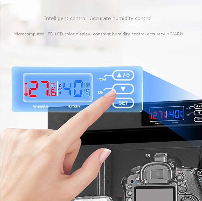 TECHTONGDA 80L Dehumidify Dry Cabinet Box Storage, Full Automatic Digital Control Dehumidify Cabinet, Electronic Dry Box, Lens Camera Equipment Storage, Noiseless & Energy Saving - Image 2