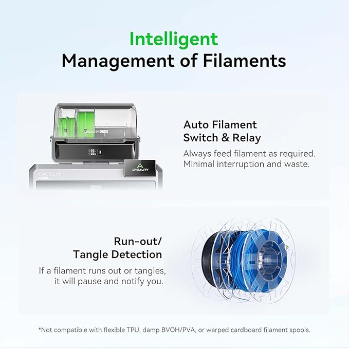 2025 Official CREALITY CFS - New Creality Filament System, Multi-Color 3D Printer Automatically System, Supports 16 Color Printing for K1 Series CFS Upgrade Kit/K2 Combo//K2 Plus/K1 MAX/K1 SE/K1C/Hi - Image 8