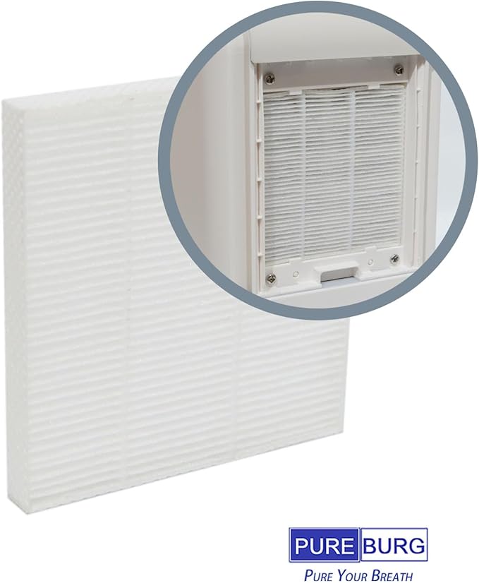 PUREBURG Replacement Filter Compatible with Hoomace & Hipilove,DINZAN, Youtuba HD012 Dehumidifier Humidifiers Air Purifier 3-in-1, 6-Pack HEPA for Air Clean - Image 3