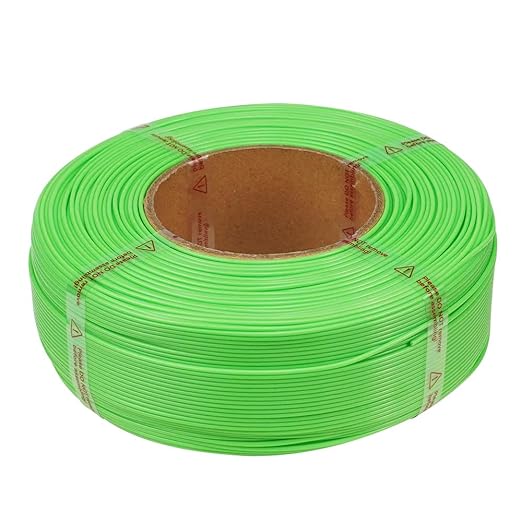 Inland V2 PLA PRO (PLA+) 3D Printer Filament Refill, 1.75mm Spooless Filament, Dimensional Accuracy +/- 0.03mm, 1KG (2.2lbs) Neon Green Refill for Inland Reusable Spools, Bambu Lab Compatible - Image 3