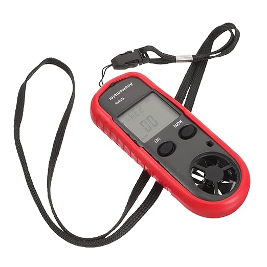 Cabilock Mini Digital Handheld Anemometer Air Flow Measurement Wind Air Velocity for Outdoor Use Environmental Monitoring Ventilation Systems by cabilock