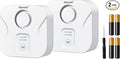 Geevon 2 Pack Water Leak Detectors for Home, 100dB Water Sensor Alarm Flood Leakage Detection Devices for Bathroom, Basements, Laundry Rooms, Kitchen, IP56 Waterproof(Battery＆Screwdriver Included) by GEEVON