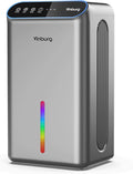 Dehumidifier for Basement (85 OZ, 800 sq ft) Quiet Dehumidifiers for Home, Auto Shut-Off, Sleep Mode, 3 Gear Timer(8H,16H,24H), Small Dehumidifier for Bedroom, Bathroom with Drain Hose(Gray Black) by Unknown