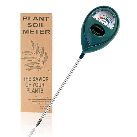Green Soil Moisture Meter, Soil Tester, Moisture Meter Plants, Soil Moisture Tester, Soil Water Tester for Plants, Plant Moisture Monitor, No Battery Needed by Unknown
