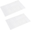 Bath Mat Bathroom Rugs Floor Wood Shower Bathtub Waterproof Non Slip Grey Accessories 16x24 Inch Easy to Clean, 4 pcs by Fovlaurs