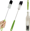 Long Handle Cleaning Brush - 16" Narrow Bottle & Cup Scrubber, Hummingbird Feeder & Meat Grinder Cleaner, Pipe Brush by Dokpod