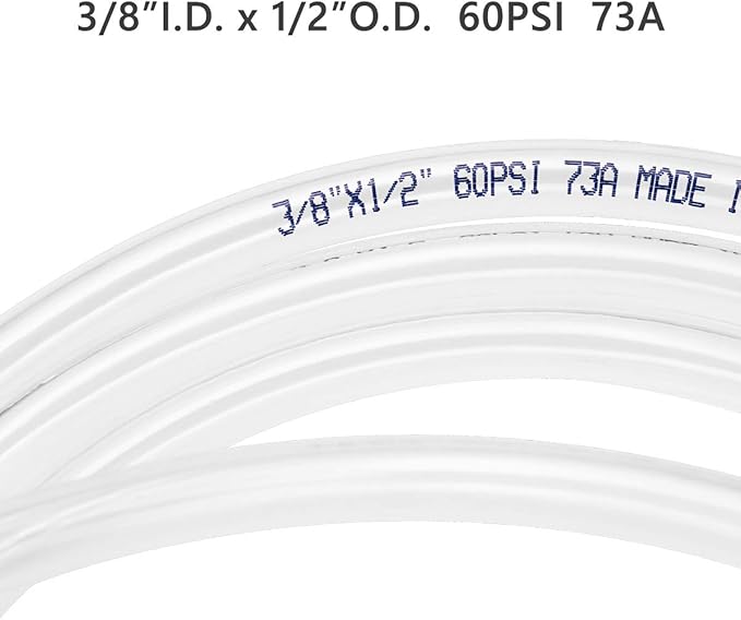 Eastrans Clear Vinyl Tubing Flexible PVC Tubing, Hybrid PVC Hose, Lightweight Plastic Tube, by 3/8 Inch ID, 25-Feet Length - Image 4