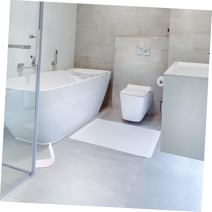 Tofficu Water Absorber for Bathroom Sink Drain Strip Shower Baffle Peel and Stick Shower Guard - Image 4