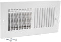 EZ-FLO 10 x 4 Inch (Duct Opening) Air Vent Cover for Wall or Ceiling, Two-Way Ventilation Register, Solid Steel HVAC Register Cover, White, 61609 by EZ-FLO