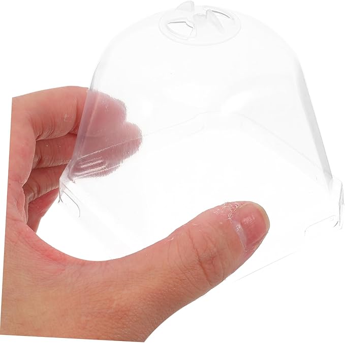 10pcs Transparent Greenhouse Dome Covers for Plants Humidity Control Cloche for Succulents Durable Reusable Plastic Garden Protectors for Use - Image 8