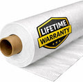 Whitecap - Woven Vapor Barrier - 20 Mil (12' x 100'), Thick Plastic sheeting, Drop Cloth Moisture Barrier Covering for Crawl Space Encapsulation, Life-Time Warranty by CrawlSpace-DIY
