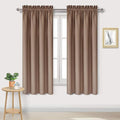 DWCN Blackout Curtains Room Darkening Thermal Insulated Bedroom Curtains Window Curtain Panels, 38 x 63 inches Long, Set of 2 Khaki Rod Pocket Drapes by DWCN