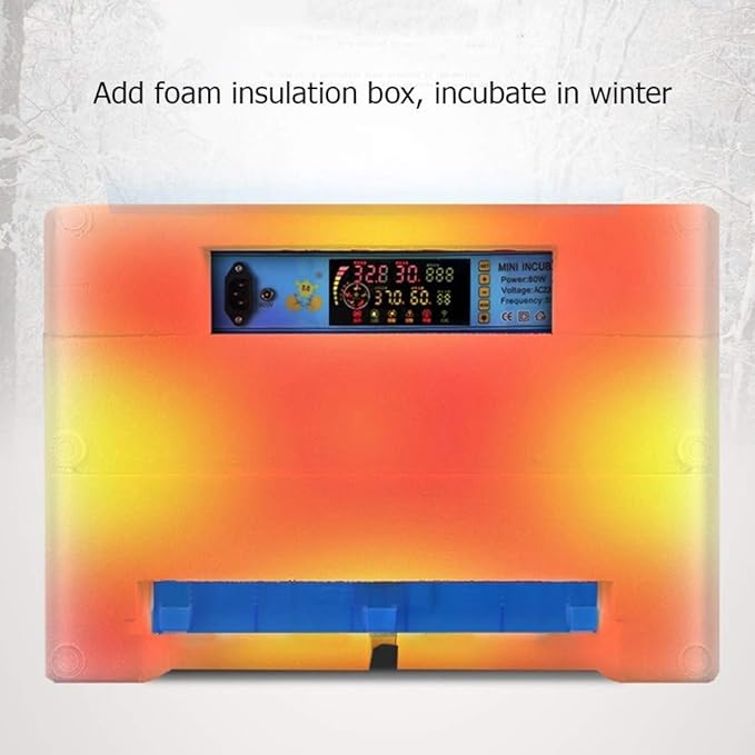Large Egg Incubator 256 Eggs Automatic Turning Poultry Hatcher Digital Temperature Humidity Control Panel for Farm Family Use - Image 8