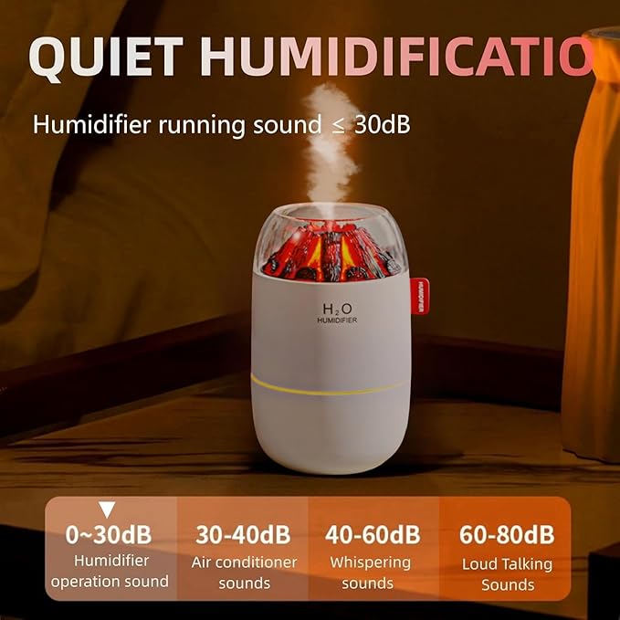 Portable Mini Humidifier, Small Cool Mist, Personal Desktop Humidifier for Baby Bedroom Travel Office Home,2 Mist Modes, Super Quiet (White) - Image 5
