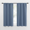 NICETOWN RV Blackout Curtains for Camper Windows, Short Blackout Curtains & Drapes, Thermal Insulated Blackout Curtain Panels for Kids Room, Play Room (Stone Blue, 29" Wide by 50" Long, 2 PCs) by NICETOWN