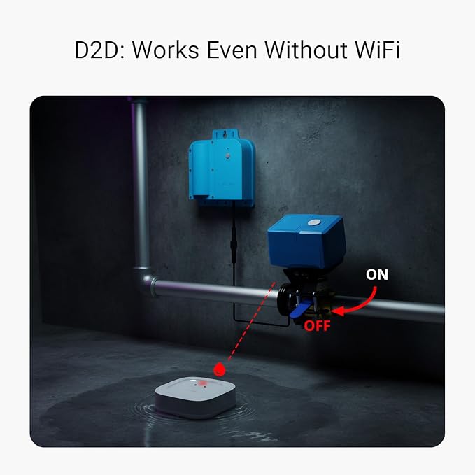 YoLink Water Leak Starter Kit: Hub + 4 Leak Sensor 1 (Silent), LoRa Long-Range, App/SMS/Email Alerts, D2D Offline Triggers, 2 AAA Up to 5-Year Battery, Compatible with Alexa/IFTTT/Home Assistant - Image 5