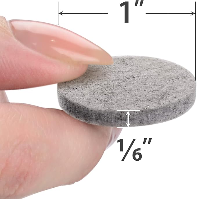Felt Furniture Pads X-PROTECTOR - 48 Premium Felt Pads Floor Protector - Chair Felts Pads for Furniture Feet Wood Floors - Best Furniture Pads for Hardwood Floors - Protect Your Hard Floors! (Grey) - Image 2