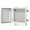 QILIPSU Waterproof Junction Box IP67 Outdoor Plastic Electrical Project Enclosure Weatherproof with Mounting Plate, Wall Brackets, Hinged Grey Cover 5.9"x5.9"x3.5" by QILIPSU