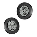 2Pcs Mini Digital Indoor Thermometer Hygrometer Meters Gauge Accuracy Room Temperature and Humidity Monitor for Reptile Humidors Jars Incubators Guitar Case Green House Fahrenheit (℉) by BuynowonVeanic