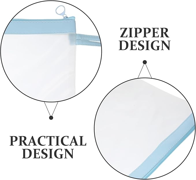 File Bag Zipper Pouch Tear-Resistant Mesh Document Organizer Lightweight Office Folder Case for Storage and Document Protection - Image 3