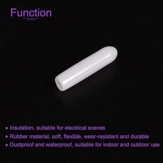 DMiotech 100 Pack 2mm ID White Screw Thread Protectors Rubber End Caps Bolt Covers for Screw Bolt Furniture Pipe - Image 5