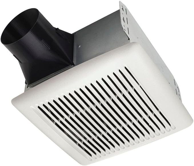 Broan-NuTone AE80B Bathroom Exhaust Fan with Roomside Installation, ENERGY STAR Certified, 80 CFM, 1.5 Sones, White by Broan-NuTone