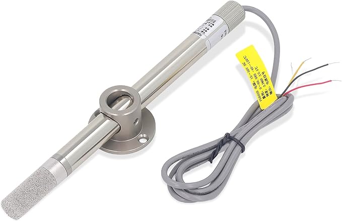 Temperature Humidity Sensor, 4‑20mA Output Temperature Humidity Transmitter Probe for Detection by Jeanoko
