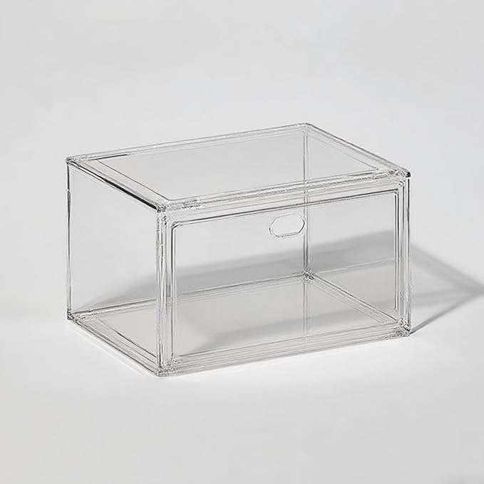 Extra Large Clear Acrylic Shoe Boxes with Magnetic Doors - Stackable Sneaker Display Case for Shoes Storage, Side Opening Dust Proof Organizer Containers for sneakers, Boots, Purses by Unknown