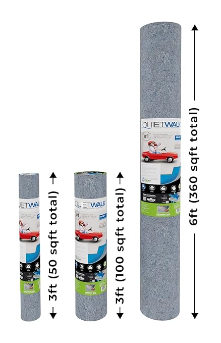 QuietWalk Underlayment 360 sq ft – 3 mm Thick – for Laminate & Hardwood Floors – Approved for Pre-Attached Pad – Recycled Fiber – Floating Install – Sound & Moisture Barrier – Made in USA - Image 18
