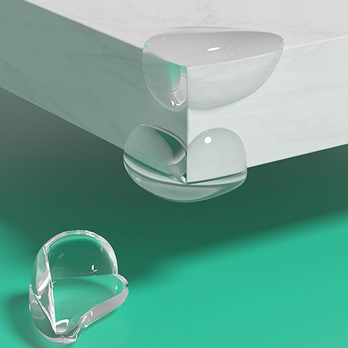 16 Pack Clear Corner Protectors for Furniture,Table Corner Protectors,Furniture Corner Guard & Edge Safety Bumpers for Table Edges & Sharp Corners(L Shape) by Unknown