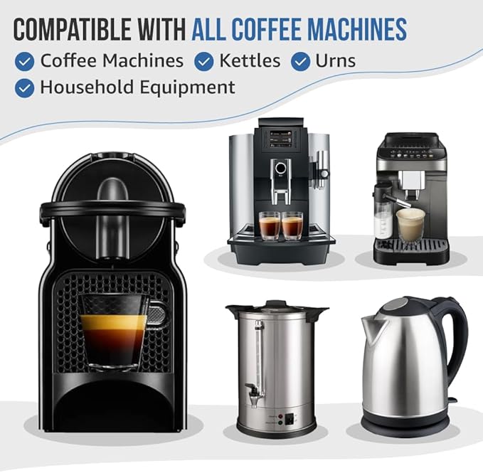 Universal Coffee Machine Descaling Solution. Coffee Machine Descaler Liquid 2 Uses. Descaler Kit. Part of your Barista Accessories Set. Compatible with Nespresso, Phillips, Lavazza, Verismo and More! - Image 7