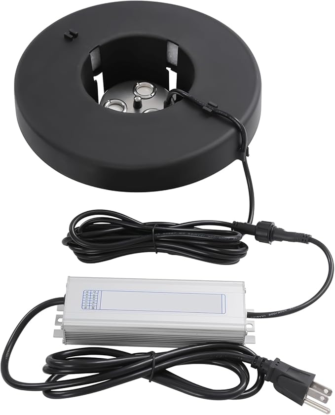3-Head Ultrasonic Mist Maker Fogger - 900ml/H Humidifier Machine for Fountains, Aquariums, and Ponds | Ideal for Garden Fogging, Hydroponics, and Indoor Grow Rooms. by Synaiolma