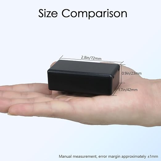 Project Box 8 Pieces Electrical Box Small Junction Box ABS Plastic Enclosure Power Electronic Case Black 2.76" x 1.65" x 0.91"(70 x 42 x 23mm) - Image 2