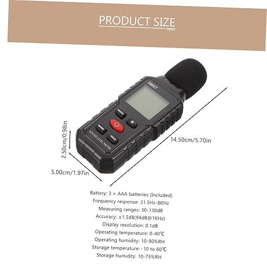 Digital Decibel Accuracy Portable Noise Measuring Instrument for Environmental Monitoring - Image 2