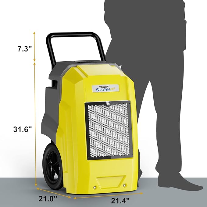 AlorAir 180 Pints Commercial Dehumidifier with Pump Drain Hose, Smart Wi-Fi Dehumidifier for Large Basement, Industrial or Commercial Space, Smart Wi-Fi, 5 Years Limited Warranty - Image 7
