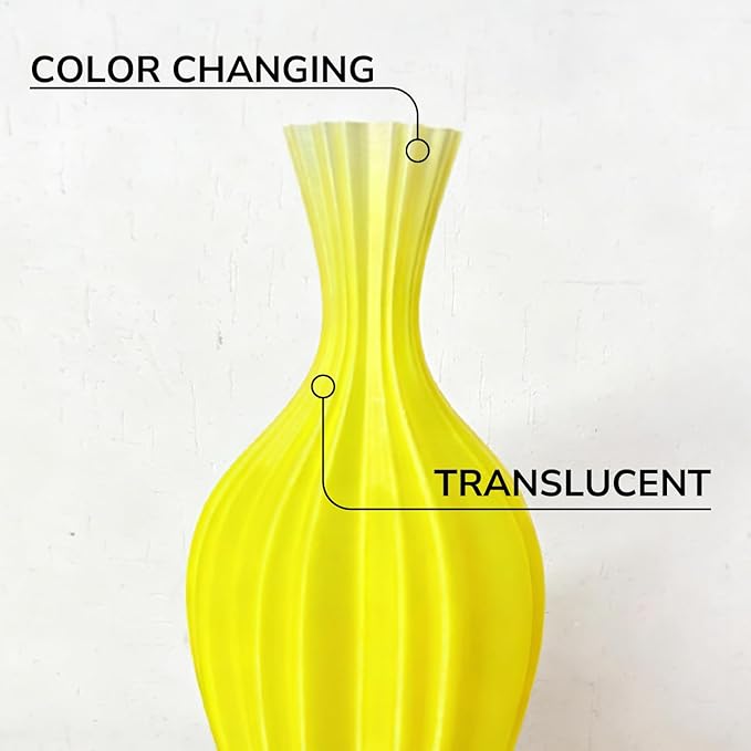 Polymaker Panchroma Gradient PLA Translucent Yellow and Clear 3D Printing Filament 1.75mm 1KG, Premium Gradient PLA, Easy To Print, AMS Compatible, Perfect For Lamp Shades, Vases, Figurines, Ornaments - Image 3