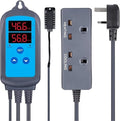 IHC-200 Pre-Wired Digital Dural Stage Humidity Controller, Dehumidification Humidifaction Control for Humidifier and Fan(UK Socket) by Unknown