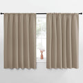 NICETOWN Blackout Curtains for Bedroom, Blackout Curtain Panels, Taupe, 1 Pair, 62 by 63-inch, Window Treatment Energy Saving Thermal Insulated Solid Rod Pocket Blackout Drapes/Draperies by NICETOWN