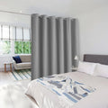 NICETOWN Room Separating Divider, Room Divider Curtain Screen Partitions, Vertical Blind for Sling Door, Blackout Window Curtains Privacy Blinds for Patio (Silver Grey, 1 Panel, 9ft Tall x 10ft Wide) by NICETOWN