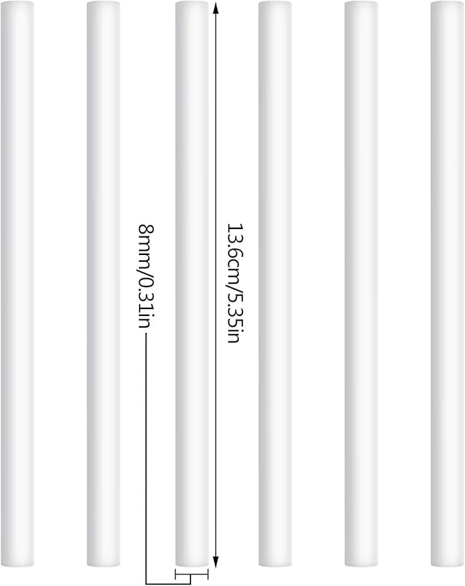 Mudder 24 pcs Humidifier Sticks Filter Refill 5.35''Mini Air Diffuser Pure Cotton Wicks Refill Humidifiers Filter Sticks Wicks for Small Portable Humidifier Diffuser in Office Bedroom Home - Image 2