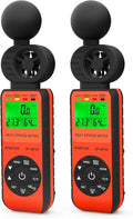 BTMETER Heat Stress Meter Anemometer - Digital Indoor/Outdoor WBGT (Wet Bulb Globe Temperature) Meter with Wind Speed, Ambient Temp, Humidity Tester BT-881W 2pcs by BTMETER