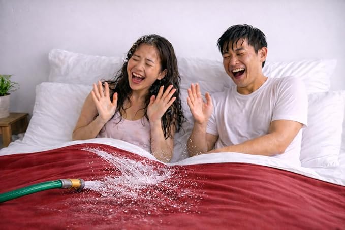 Premium Deluxe - 100% Waterproof Blanket Guarantees to Keep Your Bed Dry! Crinkle-Free Ultra-Soft Fleece Furniture Protector for People Kids Pets. EZ Wash/Dry Red/Grey Reversible 80x60 - Image 8