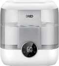 DREO 6L Top Fill Humidifiers for Bedroom, 60H Runtime 28 dB Quiet Supersized Cool Mist Air Humidifiers for Large Room, Baby Nursery, Plant, Indoor, Night Light, Easy to Clean, Precise Humidity Control by DREO