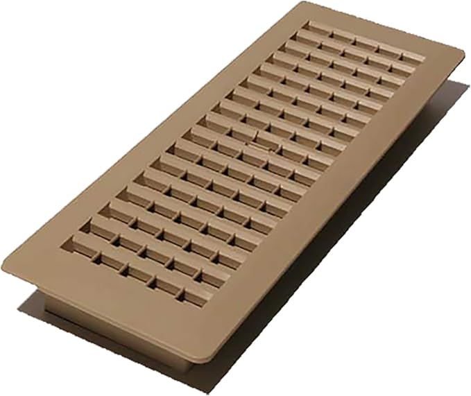 Decor Grates PL414-TA Floor Register, 4 x 14-Inch, Taupe by DecorGrates