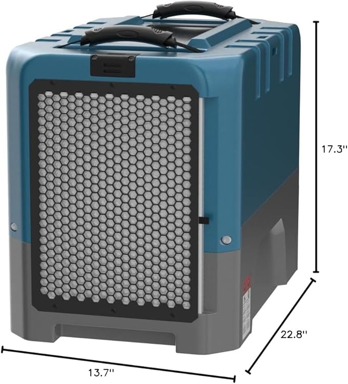 ALORAIR App Control Commercial Dehumidifier With Pump Industrial Dehumidifiers with Drain Hose, for Water Damage Restore, Flood Repair, Large Space, Job Sites (Blue) - Image 8