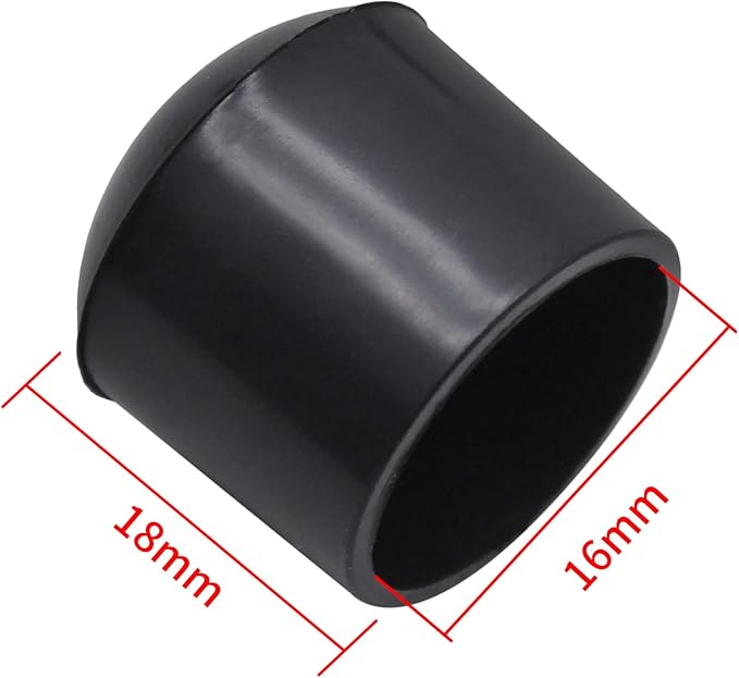 40Pcs Chair Leg Tips, 5/8 Inch Non-Slip Rubber Furniture Leg Caps Black Round Table Feet Covers Floor Protectors (16mm) - Image 2